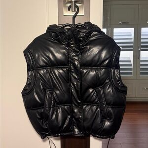 Zara Shiny Black Outerwear